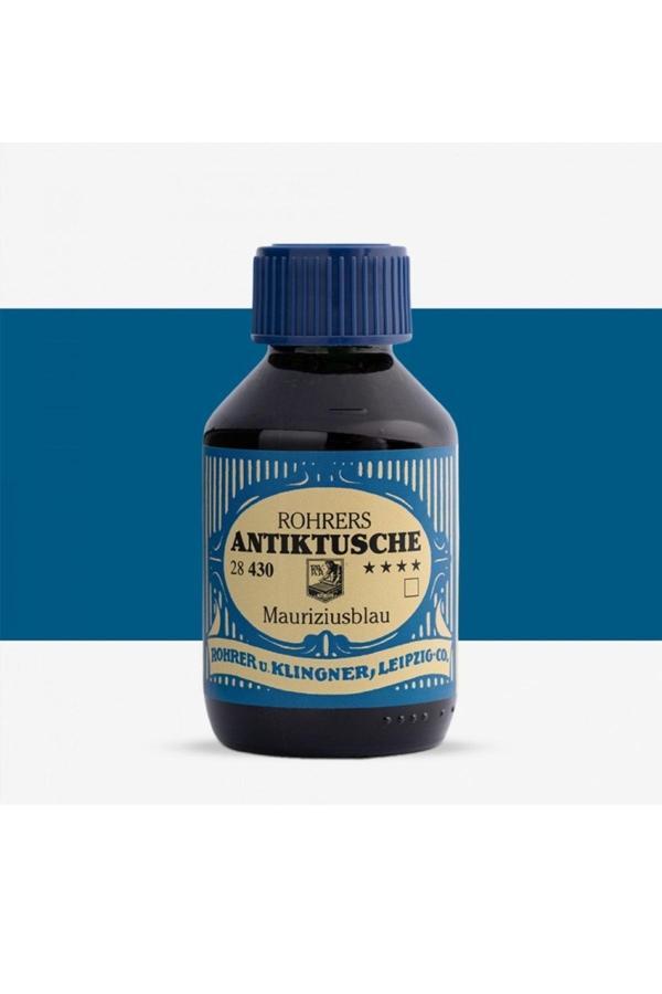 Rohrer & Klingner Antik Mürekkep 28-Modern Sanatçılar İçin Profesyonel 100Ml 430-Mauriziusblau - Image 1