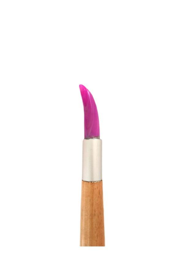 Sanathobi Akik Mühre Karga Burun-Zer Mühre Pembe Renk-Gürgen Ağacı Ergonomik Sap-Tezhip-Minyatür Sanatı-14 - Image 1