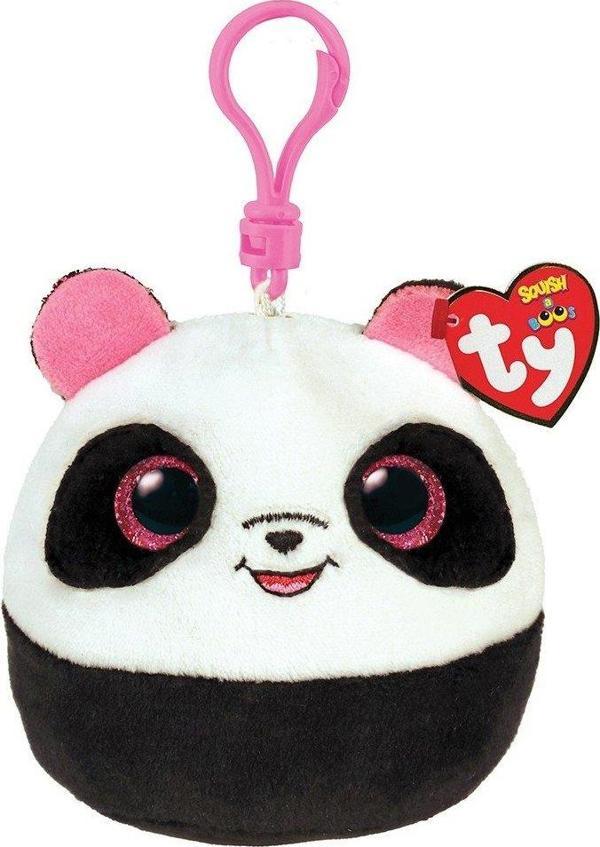 Ty Squishy Beanies Peluş Panda Anahtarlık Bamboo - Image 1