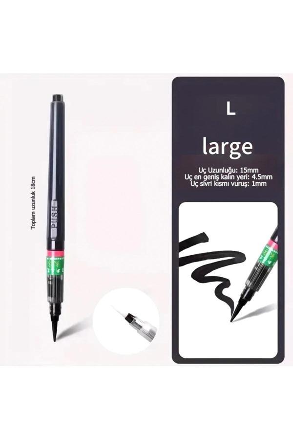 Sanathobi Brush Pen, Hazneli Fırça Uçlu Kalem, Çini, Seramik, Tahrir Fırçası, Çizim Fırça, 1 Adet-L - Image 1