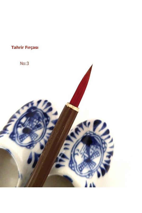 Sanathobi Tahrir Fırçası Kurt Kılı No:3-Çini, Seramik, Tezhip, Minyatür, Kalın Gövde, Brush-1 Adet - Image 1