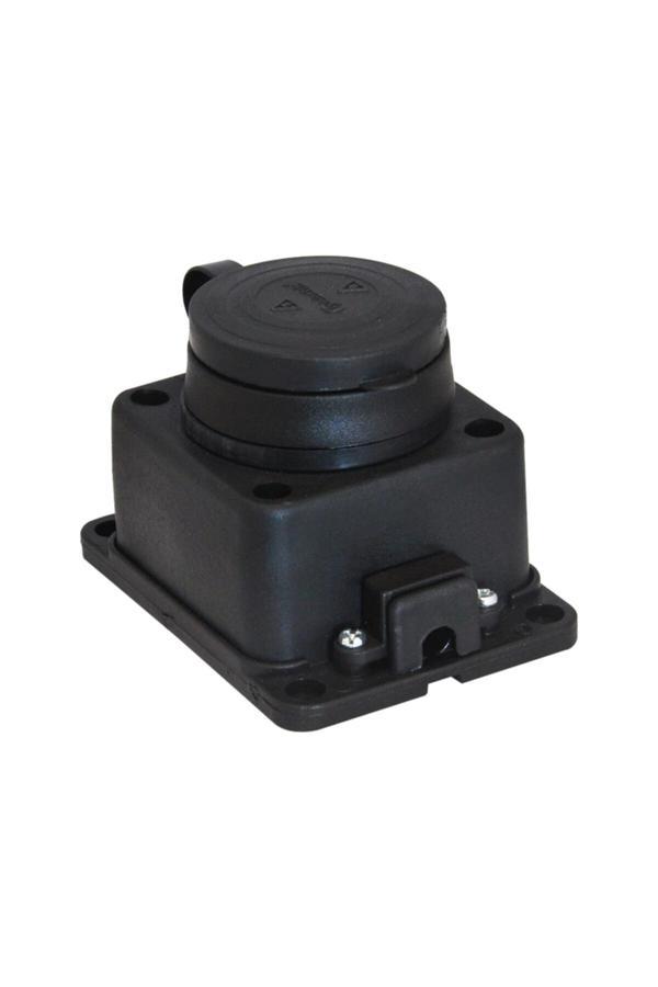 Tp Electric T-Plast 1X16A 220V Kauçuk Duvar Prizi - Image 1