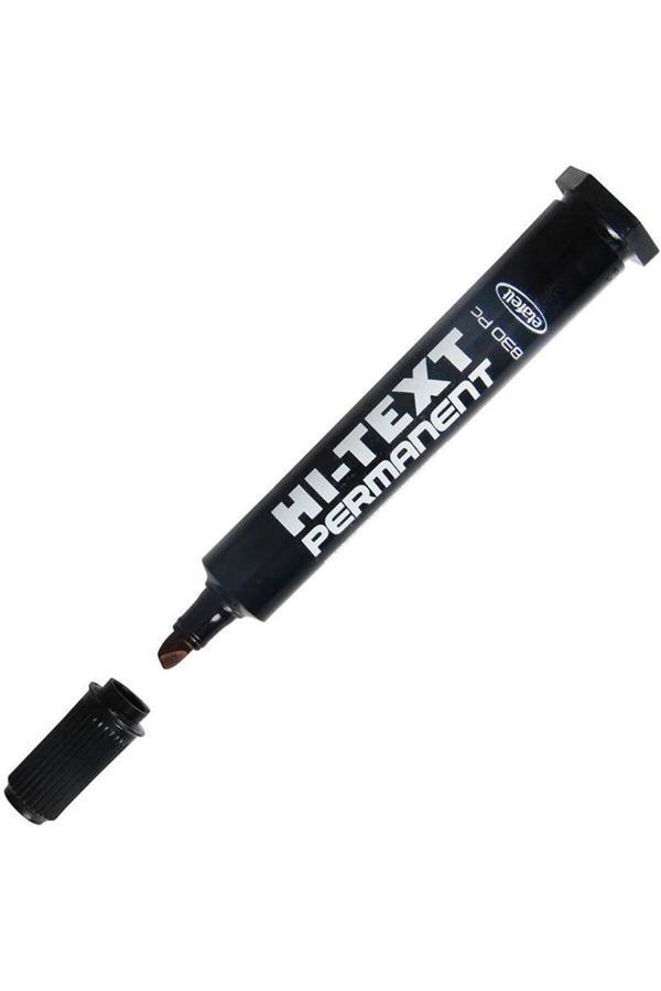 Hi-Text Hi-Tekxt 830 Permanent Yan Kesik Uçlu, Kaligrafi Kalemi- Siyah-1 Adet - Image 1
