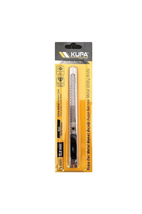 Sanathobi Dar Metal Paslanmaz Maket Bıçağı, Kaliteli Ve Ergonomik Yapı 9Mm - Image 1