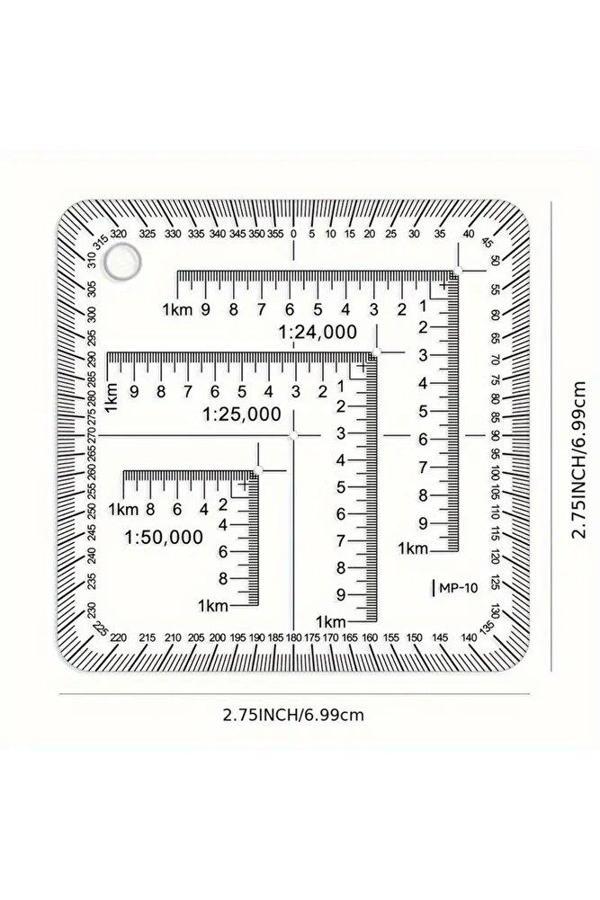 Sanathobi Mp-10 Koordinat Cetveli, Mm-Cm Ölçümler, Mimarlar, Mühendisler, Teknik Çizimler İçin-1Ad - Image 1