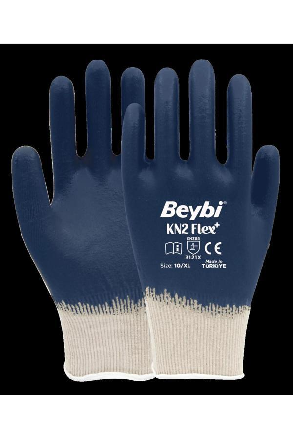Beybi Kn2 Flex+ Pamuk Likralı Örme Eldiven 12 Adet - Image 1
