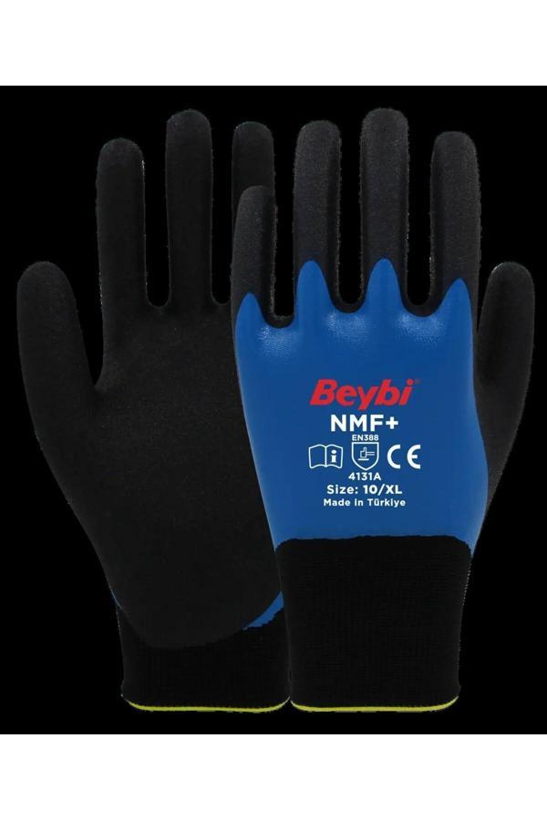 Beybi Nmf+ Tam Kaplı Mikro Köpük Nitril Kaplı Polyester Örgü Eldiven (12 Adet) - Image 1