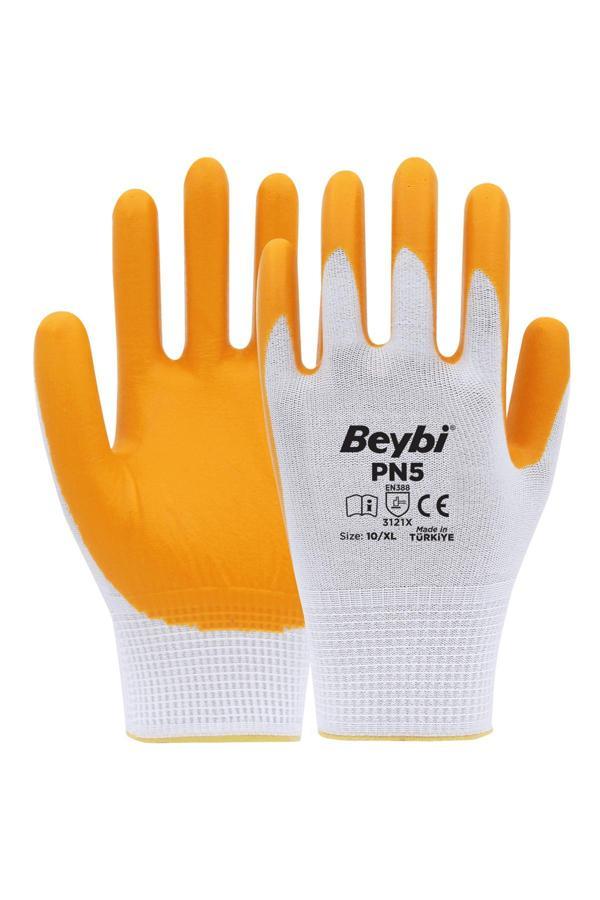 Beybi Pn5 Sarı Nitril Kaplı 10 Adet - Image 1