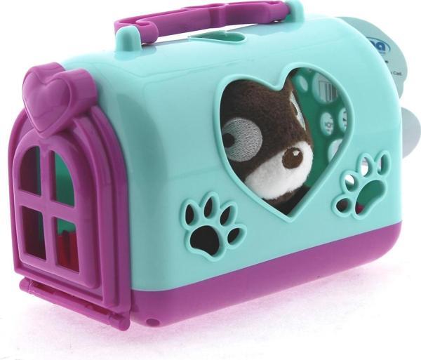 Taşıma Çantalı Peluş Kahverengi Yavru Köpek - Image 1