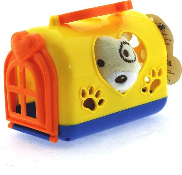 Taşıma Çantalı Peluş Sarı Yavru Köpek - Image 1