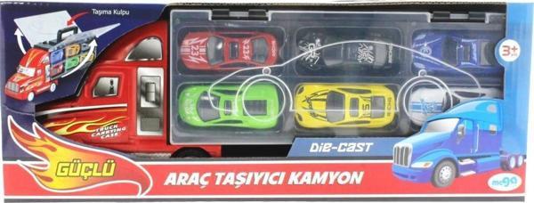 Taşınabilir Die Cast Metal Araçlı Kamyon - Image 1