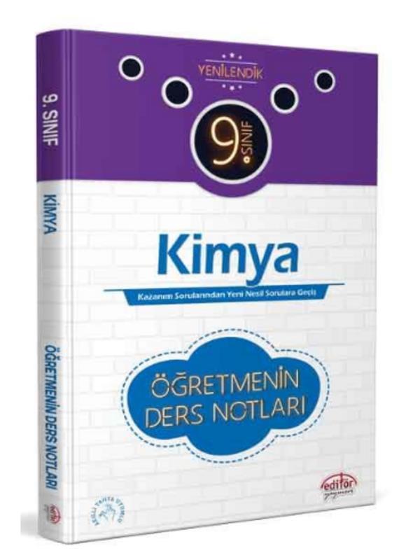 Editör 9.Sınıf Kimya Öğretmenin Ders Notları - Editör Yayınevi - Image 1
