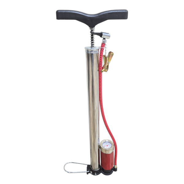 Fixonic B.H.D BHD00324 T Saplı Saatli Krom Hava El Pompası 60cm  - Image 1