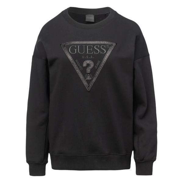 Guess Glitter Kadın Siyah Sweatshirt W5BQ11KC8I1-JBLK - Image 1