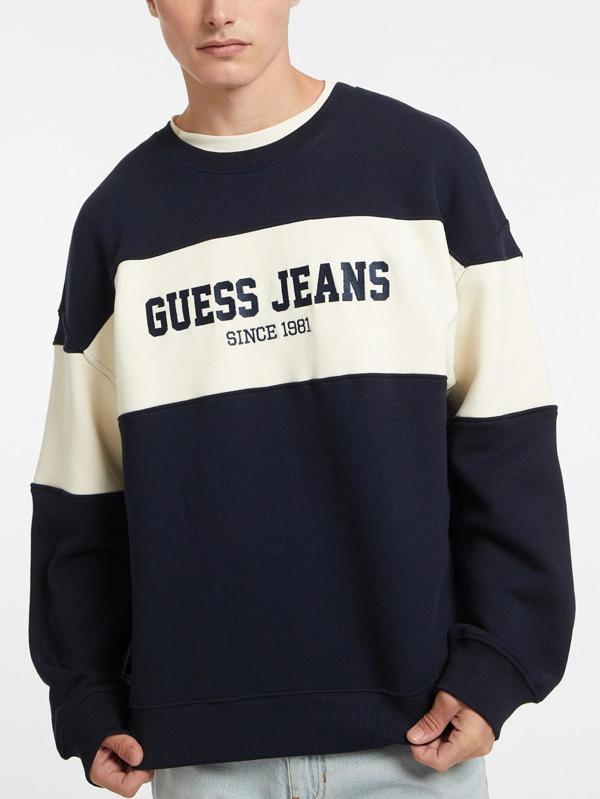 Guess Gj Cn Os Erkek Lacivert Sweatshirt M4BQ39K9V31-A71W - Image 1