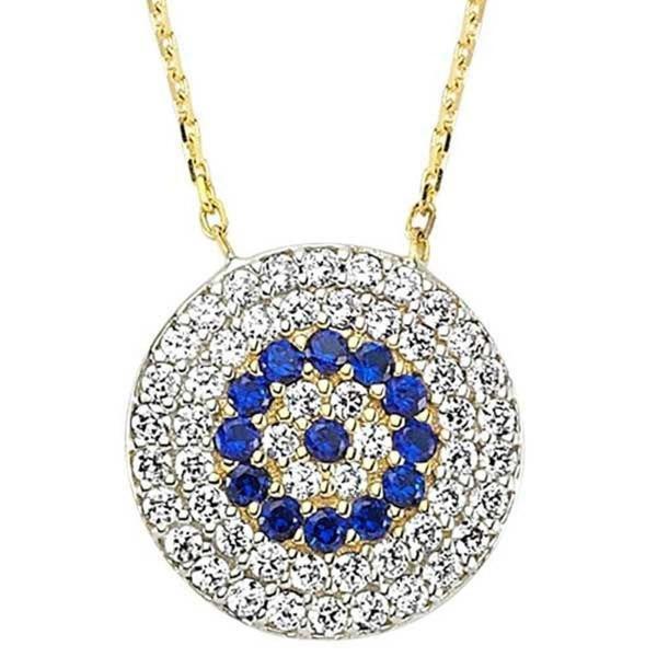 Sosyete Gözü Kolye 2,33 Gram 14 Ayar Altın - Image 1