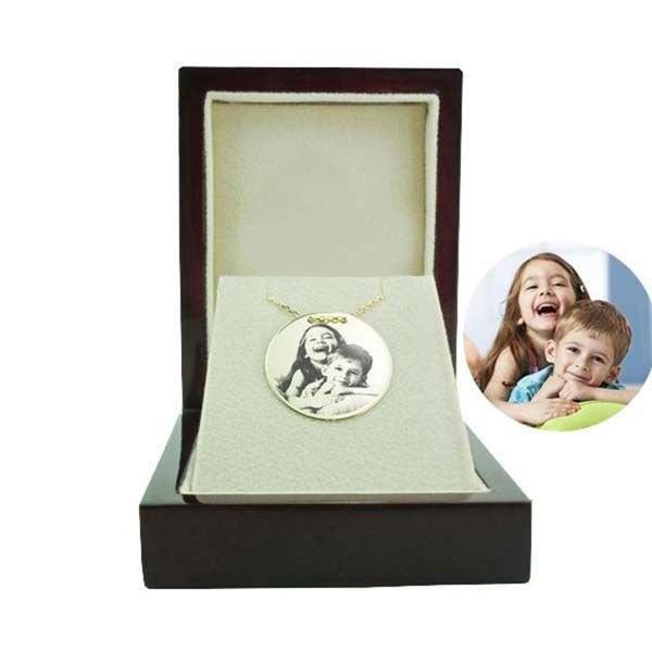 Gravür Plaka Kolye 3,50 Gram 14 Ayar Sarı Altın - Image 1