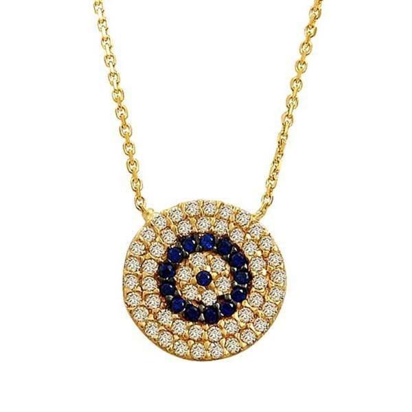 Sosyete Gözü Kolye 3,03 Gram 14 Ayar Altın - Image 1