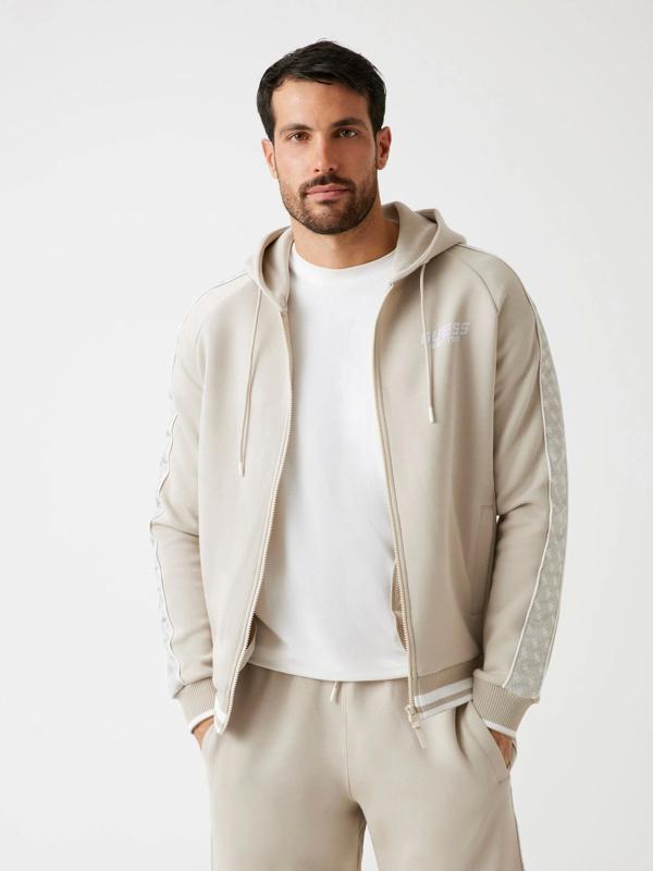 Guess Finlo Erkek Bej Aktif Sweatshirt Z5BQ12KB3P2-G9D0 - Image 1