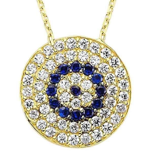 Sosyete Gözü Kolye 2,32 Gram 14 Ayar Altın - Image 1