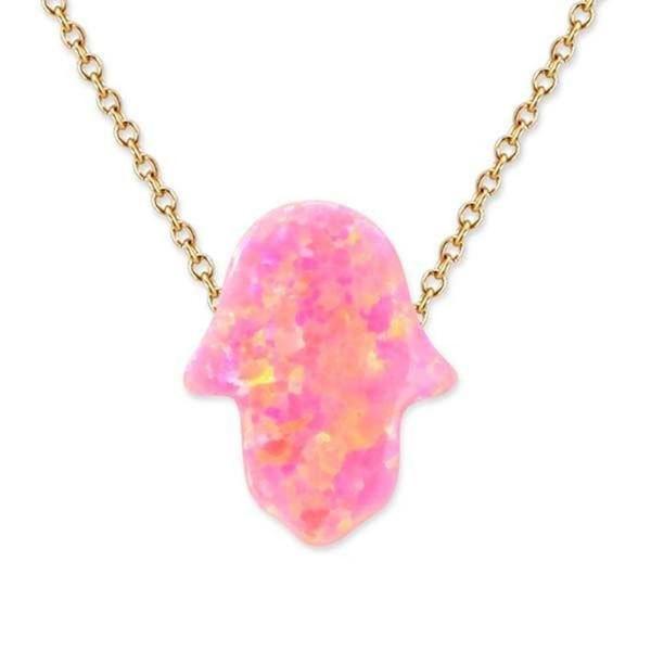 Mira Kolye Pembe Fatma Ana Eli 1,50 Gram 14 Ayar Altın - Image 1
