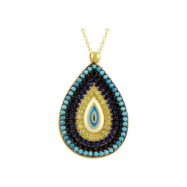 Damla Göz Kolye 3.64 Gram 14 Ayar Altın - Image 1
