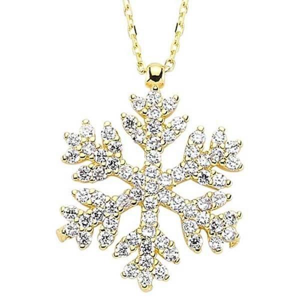 Kar Tanesi Kolye 2,95 Gram 14 Ayar Altın - Image 1