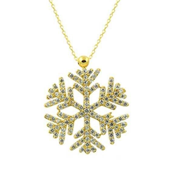 Kolye Kar Tanesi 3,86 Gram 14 Ayar Altın - Image 1