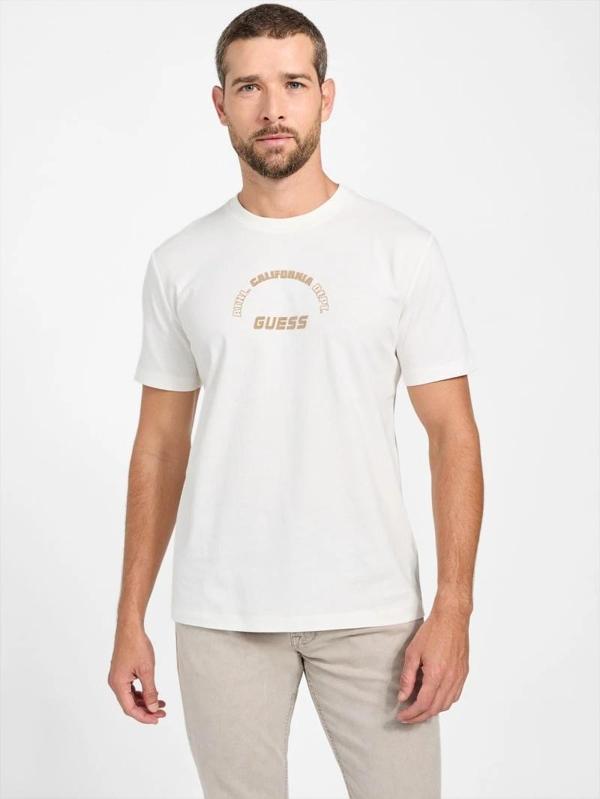 Guess Shiro Erkek Beyaz Aktif Regular Fit T-Shirt Z5BI05I3Z14-G018 - Image 1