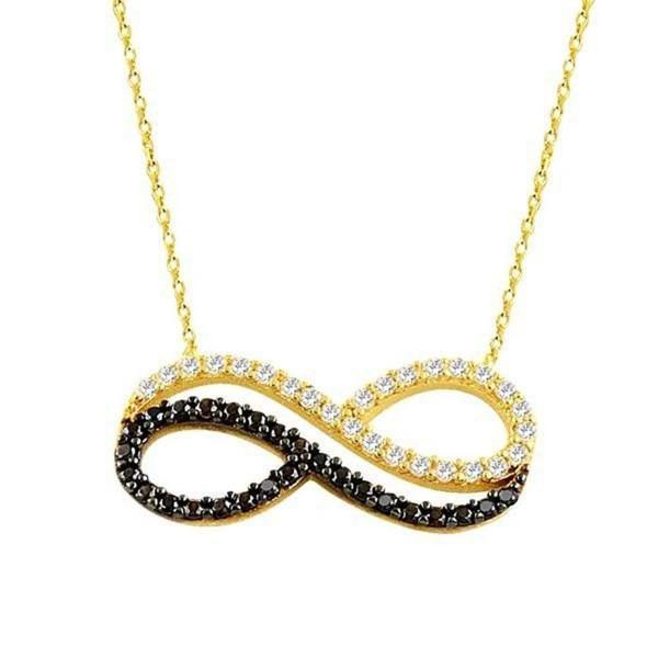 Kolye Sonsuzluk Yin Yang 2,28 Gram 14 Ayar Altın - Image 1