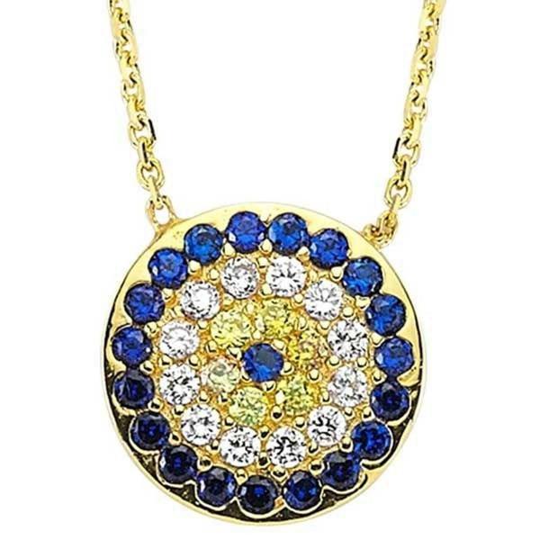 Sosyete Gözü Kolye 2,71 Gram 14 Ayar Altın - Image 1