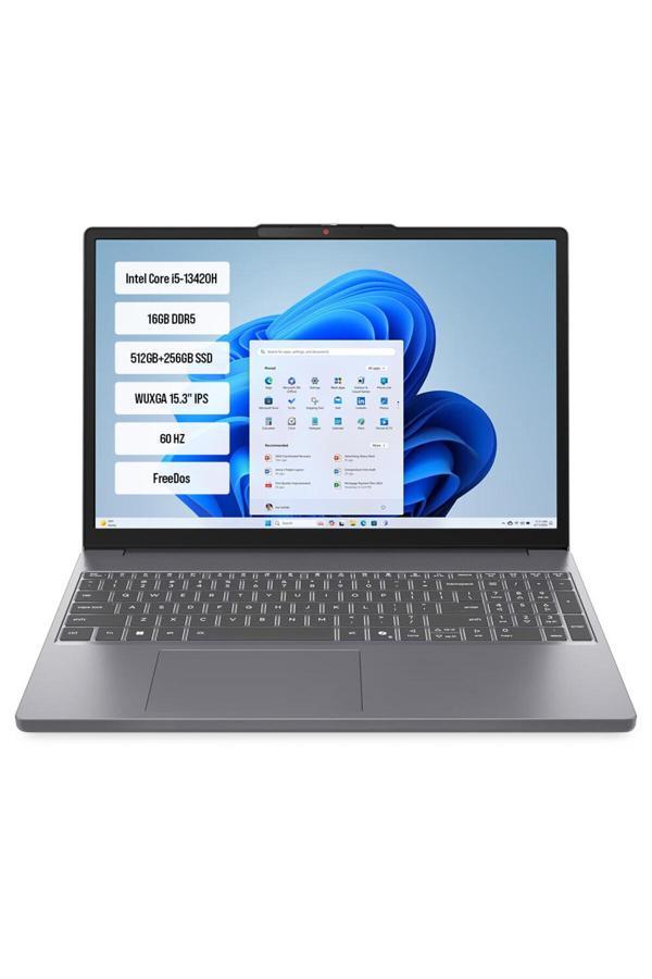 Lenovo Ip3 83K100Q0Tr-04 İ5-13420H 16Gb Ddr5 512Gb+256Gb Ssd Wuxga 15.3" Ips Freedos - Image 1