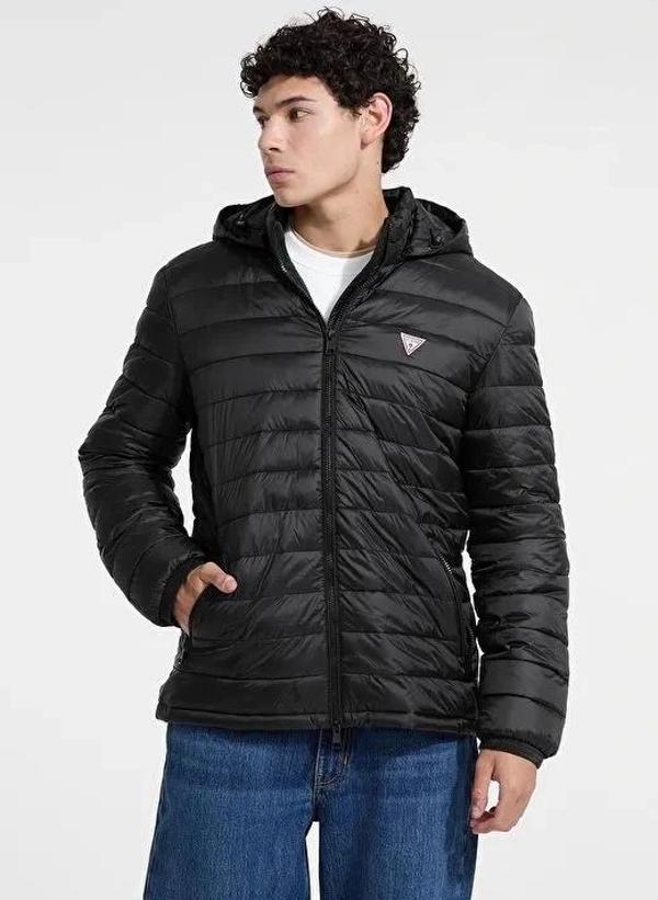 Guess Gj Hooded Erkek Siyah Mont M5RL99WHAB2-JBLK - Image 1