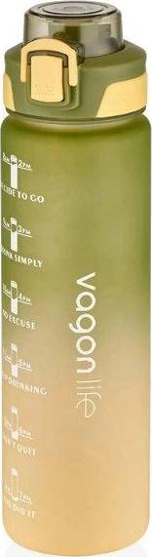 Vagon Motivasyon Matara 2310 Yeşil-Sarı 1000 ml - Image 1