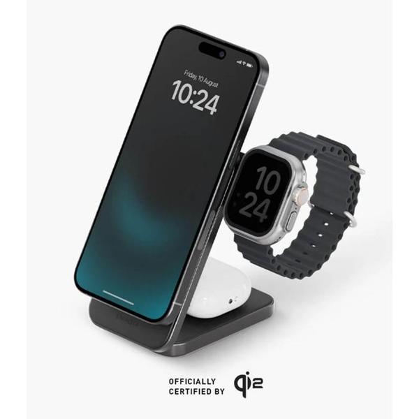 Energea MagTrio Plus 3in1 Qi2 15W Şarj Standı-Gri - Image 1