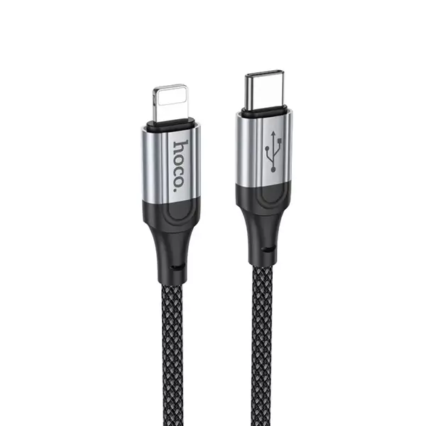 Hoco Fresh 1M 27W Type-C/Lightning PD Şarj -Siyah - Image 1