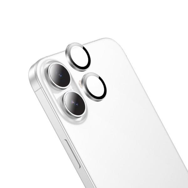 Hoco iPhone 16 Metal Lens Koruyucu - Gümüş - Image 1