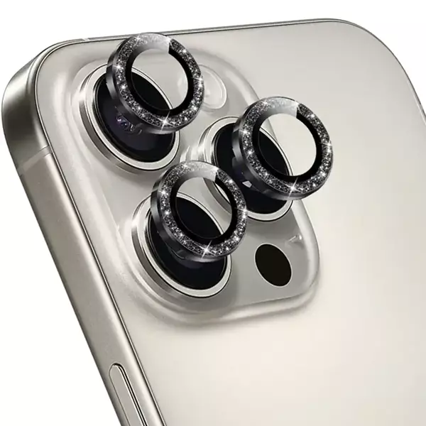 Keephone iPhone 16 Pro Max Lens Koruyucu-Siyah - Image 1