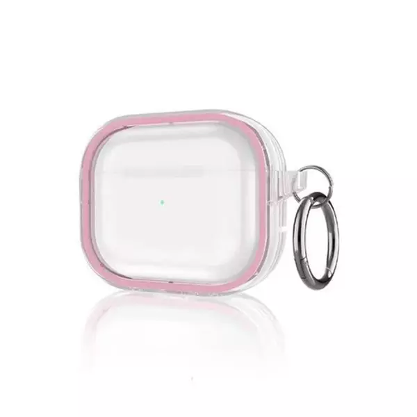 Movenchy Airpods Pro 2 Shiny Şeffaf Kılıf - Pembe - Image 1