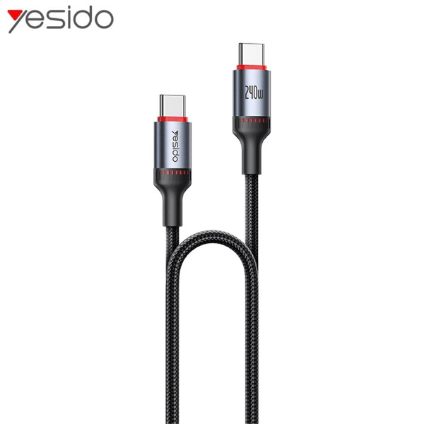 Yesido 240W Type-C/Type-C PD Hızlı Şarj Kablosu - Image 1