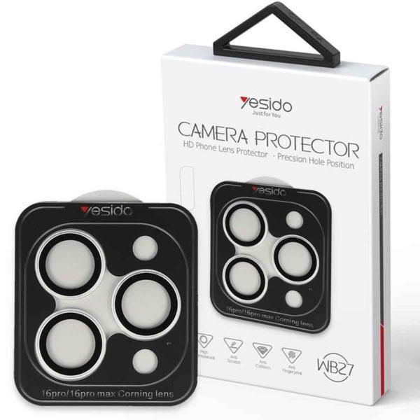Yesido iPhone 16 Pro /  Max Kamera Lens - Silver - Image 1