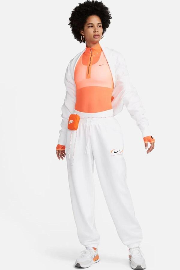 Nike Sportswear Phoenix Fleece Oversize High Rise Pants Kadın Oversize Yüksek Belli Şardonlu Eşofman Altı Beyaz - Image 1