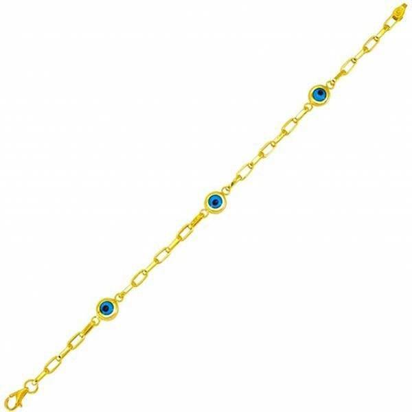 Boncuklu 14 Ayar Altın Bileklik - Image 1