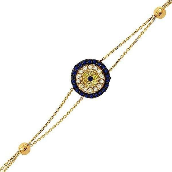 Sosyete Gözü Bileklik 3,20 Gram 14 Ayar Altın - Image 1