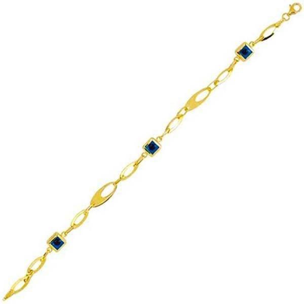 Kare Nazar 14 Ayar Altın Bileklik - Image 1