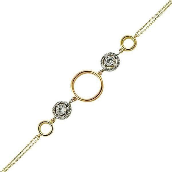 Bileklik Halkalar Papatyalı 3,29 Gram 14 Ayar Altın - Image 1