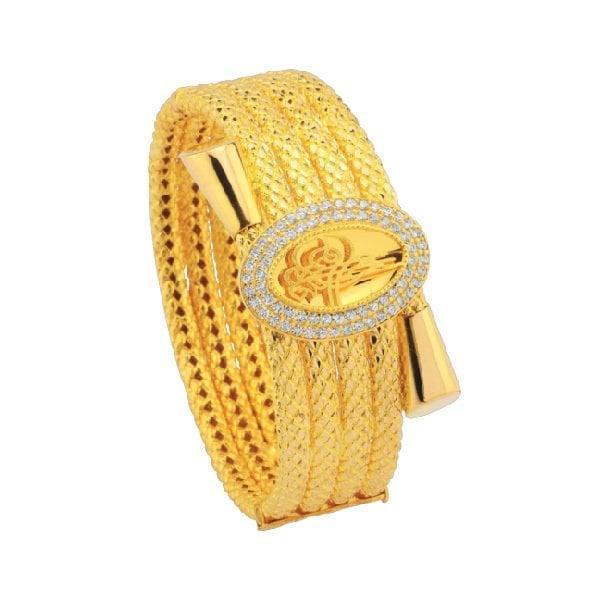 22 Ayar Tuğralı Kelepçe Bilezik 60.00 gram - Image 1