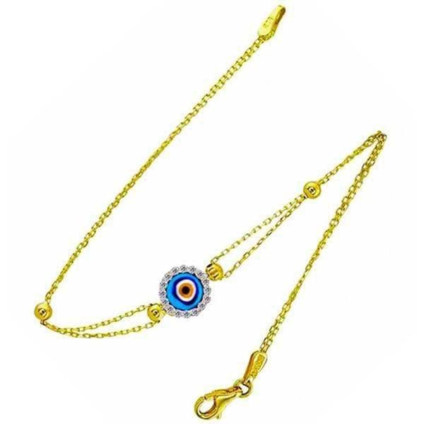 Kuş Gözü Motifli 14 Ayar Altın Bileklik - Image 1