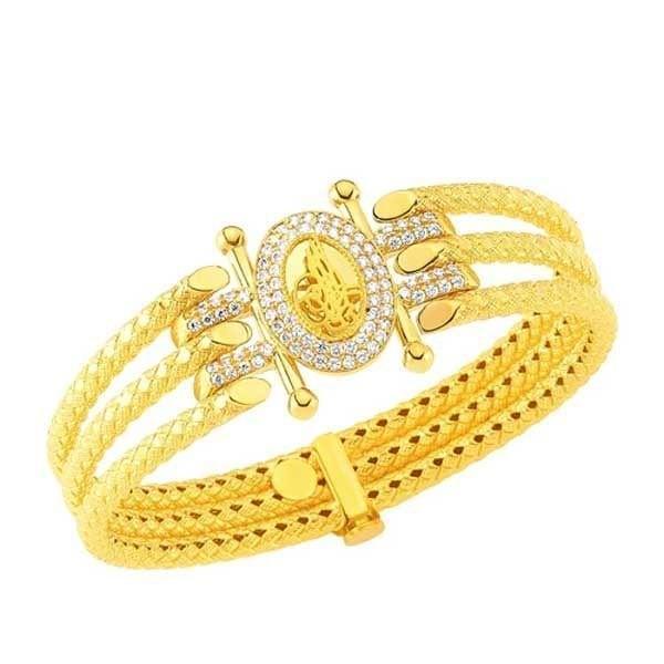 Kaburga Kelepçe Tuğralı 3 Sıra 31,30 Gram 22 Ayar Altın - Image 1