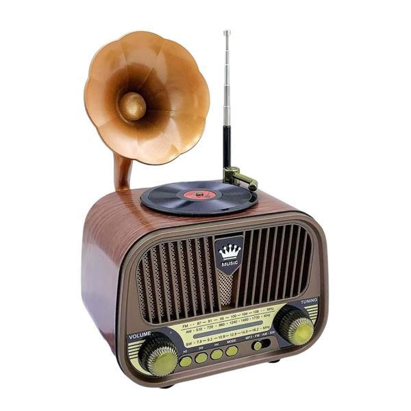 Nostaljik Gramafon Radyo Bluetooth, Usb, TF, Aux Girişi - Image 1